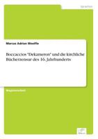 Boccaccios Dekameron Und Die Kirchliche Bucherzensur Des 16. Jahrhunderts 3838625870 Book Cover