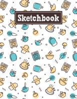 Sketchbook: 8.5 x 11 Notebook for Creative Drawing and Sketching Activities with Cooking Themed Cover Design 1710140429 Book Cover