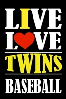 Live Love TWINS Baseball: This Journal is for TWINS fans gift and it WILL Help you to organize your life and to work on your goals for girls womens kids men: Passeword tracker, Gratitude journal, To d 1661245420 Book Cover