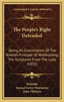 The People's Right Defended.. 1246844273 Book Cover