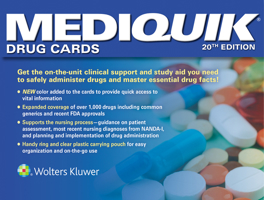 MediQuik Drug Cards 1496382099 Book Cover