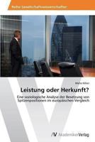 Leistung Oder Herkunft? 3639458478 Book Cover