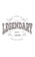 Legendary 1942: Glucose Monitor LogBook Compact Handy 5" x 8" 120 pages Diabetic Blood Sugar Track 1705477968 Book Cover