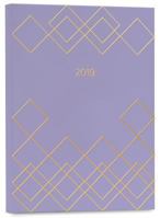 High Note® 2019 Geometric in Lavender Weekly Planner 18-Month Engagement Calendar Academic Organizer - July 2018 to December 2019, 5.75x7.75; (CHZ-0569) 1531905692 Book Cover
