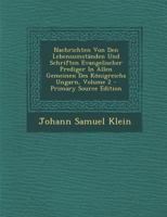 Nachrichten Von Den Lebensumst�nden Und Schriften Evangelischer Prediger in Allen Gemeinen Des K�nigreichs Ungarn; Volume 2 B0BQN9PPWL Book Cover