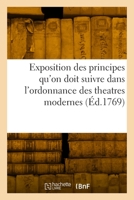 Exposition Des Principes Qu'on Doit Suivre Dans l'Ordonnance Des Theatres Modernes 2329443781 Book Cover
