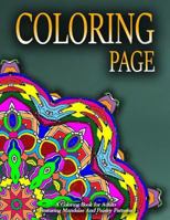 COLORING PAGE - Vol.6: adult coloring pages 1530075432 Book Cover