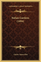 Italian Gardens 0881922730 Book Cover