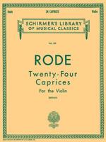24 Caprices: Violin and Piano 0793551331 Book Cover