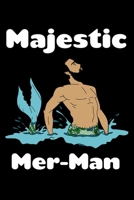 Majestic Mer Man: Comic Book Notebook Paper 1088733328 Book Cover