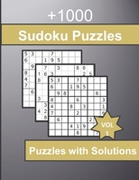 +1000 Sudoku Puzzles with Solutions: 4 Puzzle Per Page Large Print Sudoku - Sudoku Large Print With Tips and Tricks - Vol1 - sudoku puzzles very easy to extreme hard B08XLNTG9Z Book Cover