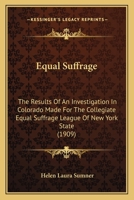 Equal Suffrage 1164636103 Book Cover