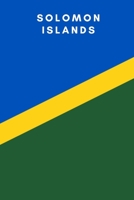 Solomon Islands: Country Flag A5 Notebook to write in with 120 pages 1698381204 Book Cover