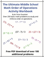 The Ultimate Middle School Math Order of Operations Workbook B0FD2NJK6V Book Cover