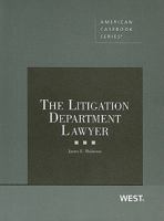 The Litigation Department Lawyer 0314267204 Book Cover