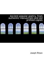 Ancient Popular Poetry 3744695255 Book Cover