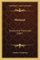 Metassai: Scripts And Transcripts... 1120327431 Book Cover