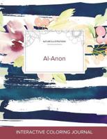 Adult Coloring Journal: Al-Anon (Nature Illustrations, Watercolor Herringbone) 1360902112 Book Cover
