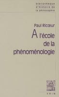 A l'école de la phénoménologie 2711616746 Book Cover