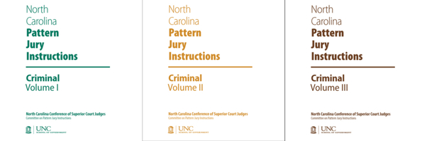 North Carolina Pattern Jury Instructions for Criminal Cases, 2019 Edition: Volumes 1-3 1560119691 Book Cover