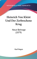 Heinrich Von Kleist 1141778890 Book Cover