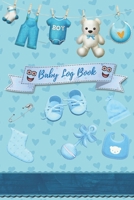 Baby Log Book: baby daily breastfeeding feeding newborn twin record and tracker journal log book nanny Gift / log book fornewborns or twins /Blue Cover B083XWLVKZ Book Cover