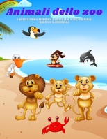 Animali dello zoo - I migliori nuovi libri da colorare sugli animali: 100 pagine da colorare per bambini Età 4-8 B08PJK78XN Book Cover