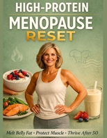 High-Protein Menopause Reset: 1200-Calorie Meal Plans, 100+ Recipes & 10-Minute Workouts for Women Over 50 to Melt Belly Fat, Protect Muscle & Stay Strong for Life B0GWH14VC1 Book Cover