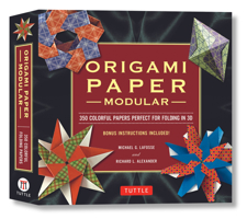 Modular Origami Paper Pack: Tuttle Origami Paper: 350 Colorful Papers Perfect for Folding in 3D 080484321X Book Cover