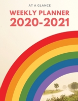 At a Glance 2020-2021 Weekly Planner: Colorful Rainbow 2 Year / 24 Month Planner Organizer for Desk - Jan 2020 - Dec 2021 Calendar | Size: 8.5" x 11" 1675871574 Book Cover