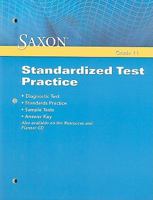 Saxon Standardized Test Practice: Grade 11 1602775265 Book Cover