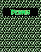 120 Page Handwriting Practice Book with Green Alien Cover Dennis: Primary Grades Handwriting Book 1096702886 Book Cover