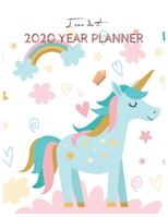 I Can Do It 2020 Year Planner: Unicorn Is Real Dream Come True Unicorn Kawaii Unicorn Monthly and Yearly Planner Blank Lined Themed Year Planner ... 110 Pages for Learning Professional Business 1674632576 Book Cover