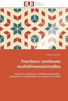 Fractions Continues Multidimensionnelles 3838180542 Book Cover