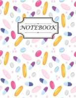 Notebook Pharmacy Technician: College Ruled Notebook Size 8.5 X 11 inch 120 page Journal Notebook For Women Design with Colorful Vitamin Tablets And Capsules On White Background 1676560432 Book Cover