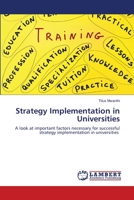 Strategy Implementation in Universities 6203308978 Book Cover