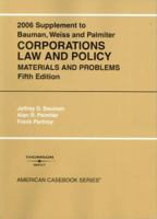 Corporations Law and Policy: Materials and Problems: Supplement 0314202684 Book Cover