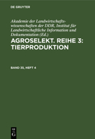 Agroselekt. Reihe 3: Tierproduktion 3112647475 Book Cover