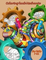 coloring book mechanic: coloring book 96 pages 8.5 x 11 inch B0CMZL9P3T Book Cover