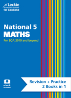 Leckie National 5 Maths for Sqa and Beyond - Revision + Practice 2 Books in 1: Revise for N5 Sqa Exams 0008435324 Book Cover