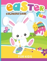 Easter Coloring Book For Kids: Big And Fun Easter Bunny & Friends Coloring Book With Cute Eggs, Bunnies, Animals & Friends To Color | 8.5 x 11 Inch Big Size With +30 Unique Designs B08WP8DS25 Book Cover
