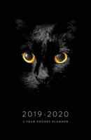 2019-2023 2-Year Pocket Planner: Black Cat in the Shadows Pocket Calendar and Monthly Planner 2019-2020 (2019 Daily, Weekly and Monthly Calendar Planners and Appointment Books) 1798076101 Book Cover