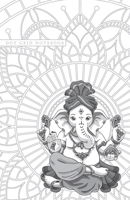 Dot Grid Notebook: Dotted Journal and Planner with Ganesh Elephant and Mandala, Cute Dot Notebook and Organizer for Unique and Creative Calendars, To-Do Lists, Drawings, Habit, Tasks or Expenses Track 170248243X Book Cover