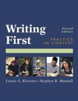 Writing First: Practice in Context 0312398018 Book Cover