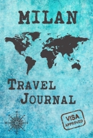 Milan Travel Journal: Notebook 120 Pages 6x9 Inches - City Trip Vacation Planner Travel Diary Farewell Gift Holiday Planner 1700695290 Book Cover