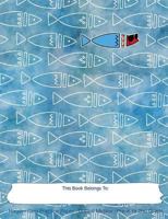 Handwriting Practice Paper Dotted Midline: Be Yourself Scandinavian Style Fish with Sunglasses Notebook Recommended for Pre-K through 2nd Grade 1790148308 Book Cover