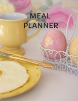 Meal Planner: 55 Week Meal Planner, Shopping List, Organizer Notebook & Productivity Journal. Planner For a Daily Meals, Tracker, Diet Minder, Body Health, Wellness 1672422493 Book Cover