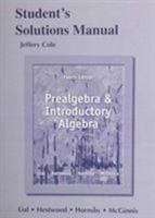 Student's Solutions Manual for Prealgebra and Introductory Algebra 0321854845 Book Cover