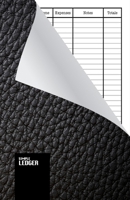 Simple Ledger: Cash Book ,120 pages ,Simple Income Expense Book ,Black Leather Look ,Durable Softcover 165974900X Book Cover