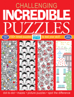Incredible Puzzles: 150+ Timed Puzzles to Test Your Skill 1438012071 Book Cover